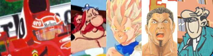 Schumacher, Obélix, Vegeta, Batista, Superintendente Vicente